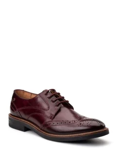 Base London Bordo Red York Brogue Shoe