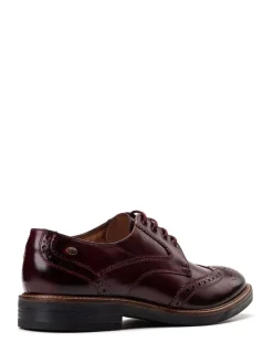 Base London Bordo Red York Brogue Shoe