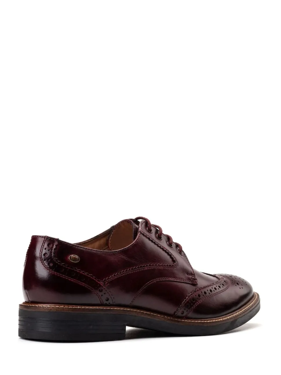 Base London Bordo Red York Brogue Shoe