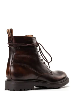 Base London Brown Brunel 7 Eyelet Boot