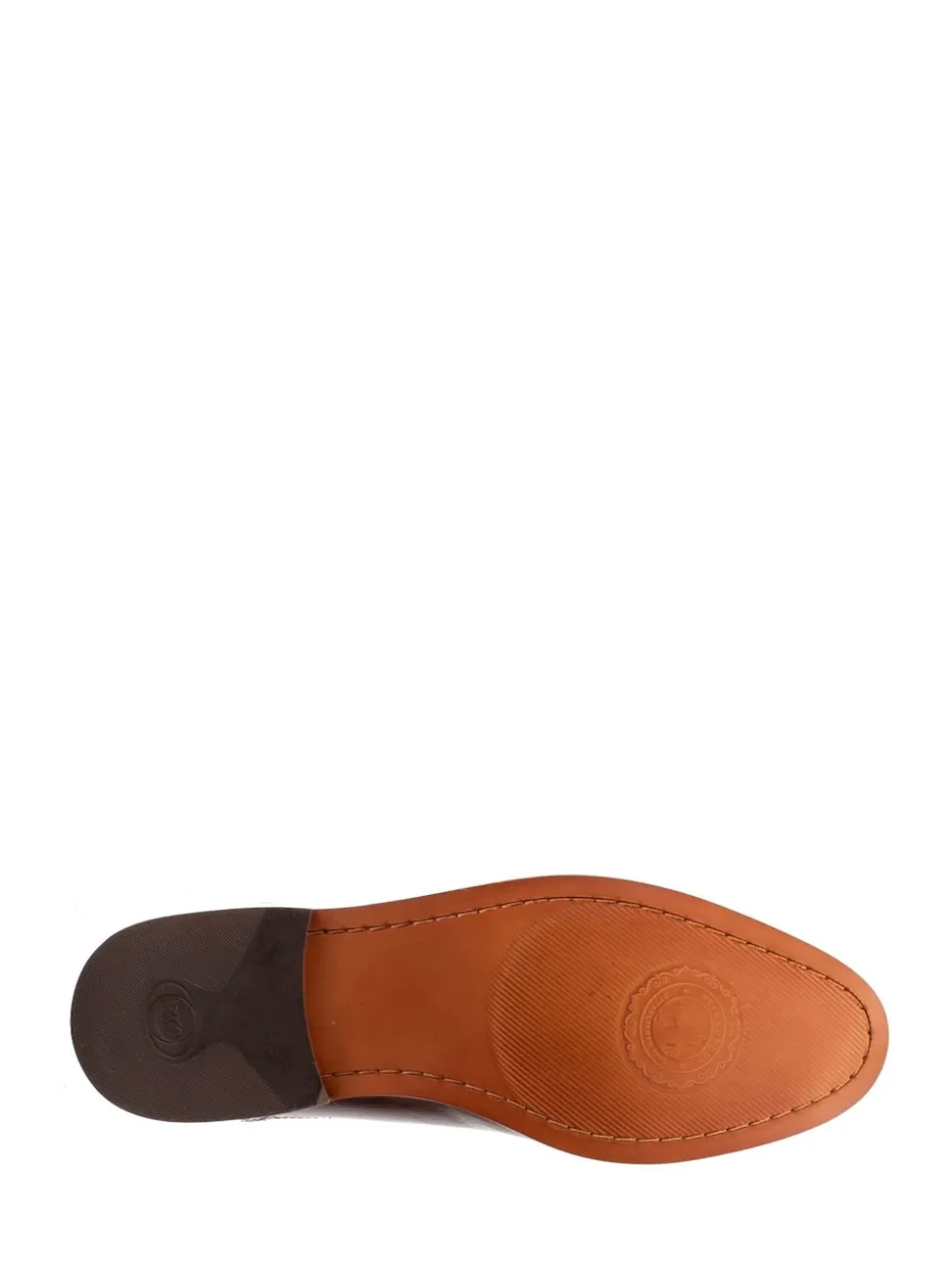 Base London Brown Cast Washed Brogue Shoes