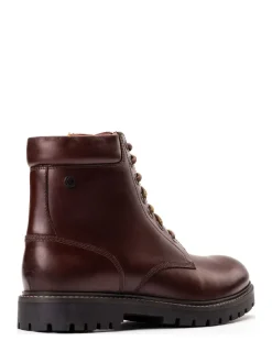 Base London Brown Nickel 7 Eyelet Boot