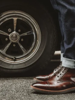 Base London Brown Plymouth Toe Cap Boot