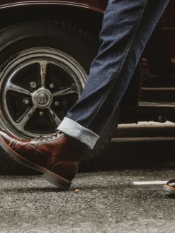 Base London Brown Plymouth Toe Cap Boot