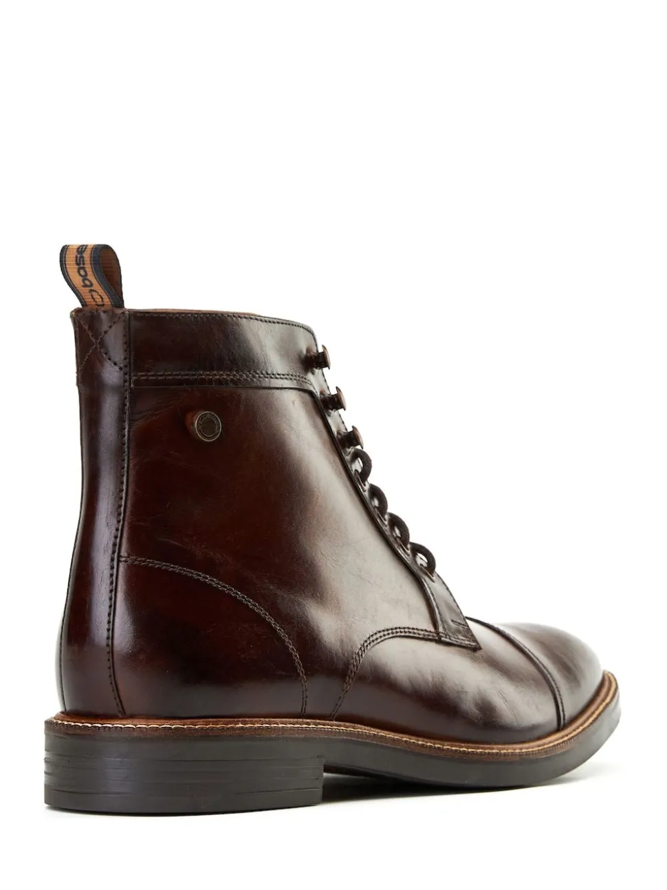 Base London Brown Plymouth Toe Cap Boot
