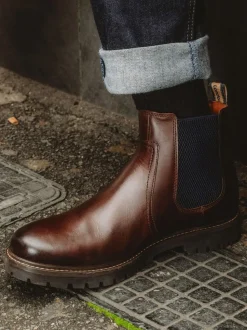 Base London Brown Zinc Chelsea Boot