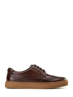 Base London Burnt Brown Clapton Brogue Trainer