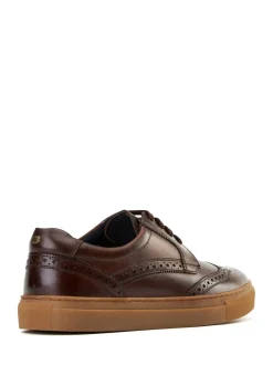 Base London Burnt Brown Clapton Brogue Trainer