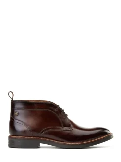 Base London Burnt Brown Lincoln Chukka Boot