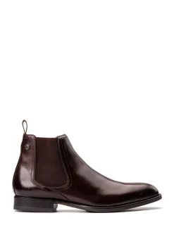 Base London Burnt Brown Whittle Chelsea Boot