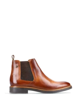 Base London Burnt Tan Brown Sussex Chelsea Boot