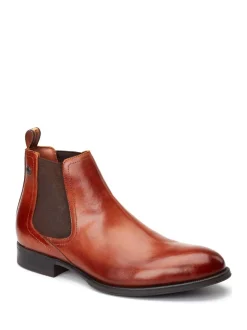 Base London Burnt Tan Brown Whittle Chelsea Boot