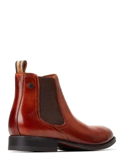 Base London Burnt Tan Brown Whittle Chelsea Boot