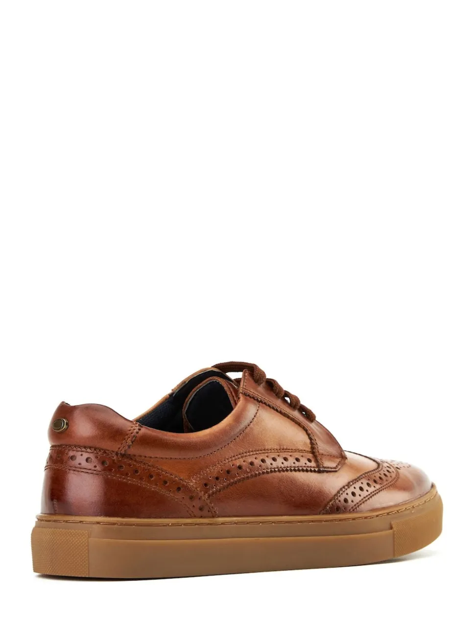 Base London Burnt Tan Brown Clapton Brogue Trainer