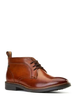 Base London Burnt Tan Brown Lincoln Chukka Boot