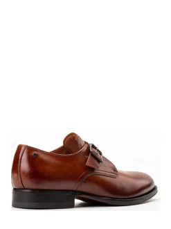 Base London Burnt Tan Brown Faraday Single Monk Shoe