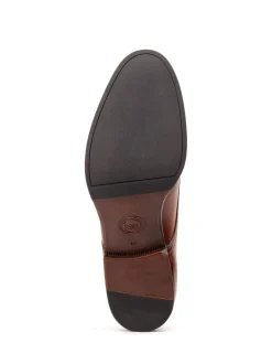 Base London Burnt Tan Brown Faraday Single Monk Shoe