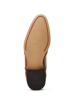 Base London Tan Brown Barbera Lace Up Brogue Shoes