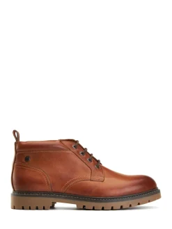 Base London Tan Brown Cobalt Chukka Boot