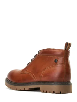 Base London Tan Brown Cobalt Chukka Boot