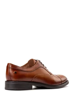 Base London Tan Brown Lapel Toe Cap Shoe