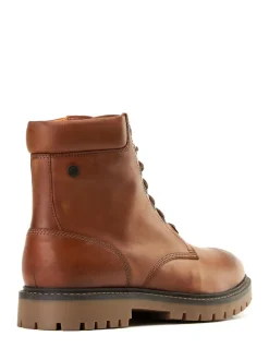 Base London Tan Brown Nickel 7 Eyelet Boot