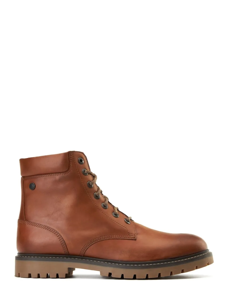 Base London Tan Brown Nickel 7 Eyelet Boot