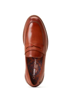 Base London Tan Brown Sid Penny Loafer