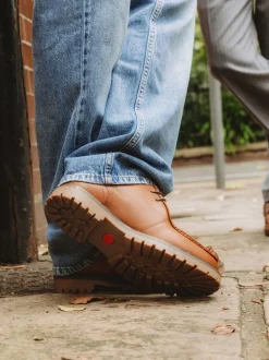 Base London Tan Brown Wallabe Shoes