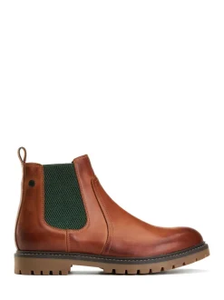 Base London Tan Brown Zinc Chelsea Boot