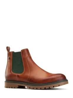 Base London Tan Brown Zinc Chelsea Boot