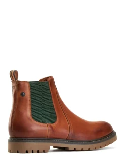 Base London Tan Brown Zinc Chelsea Boot