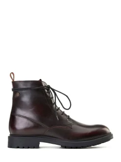 Base London Wine Red Brunel 7 Eyelet Boot