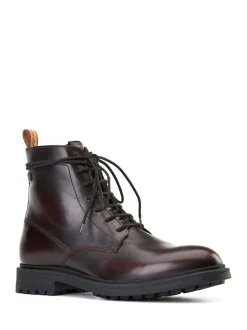 Base London Wine Red Brunel 7 Eyelet Boot