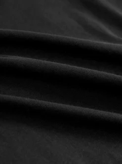Black 100% Cotton Layering Vests 5 Pack