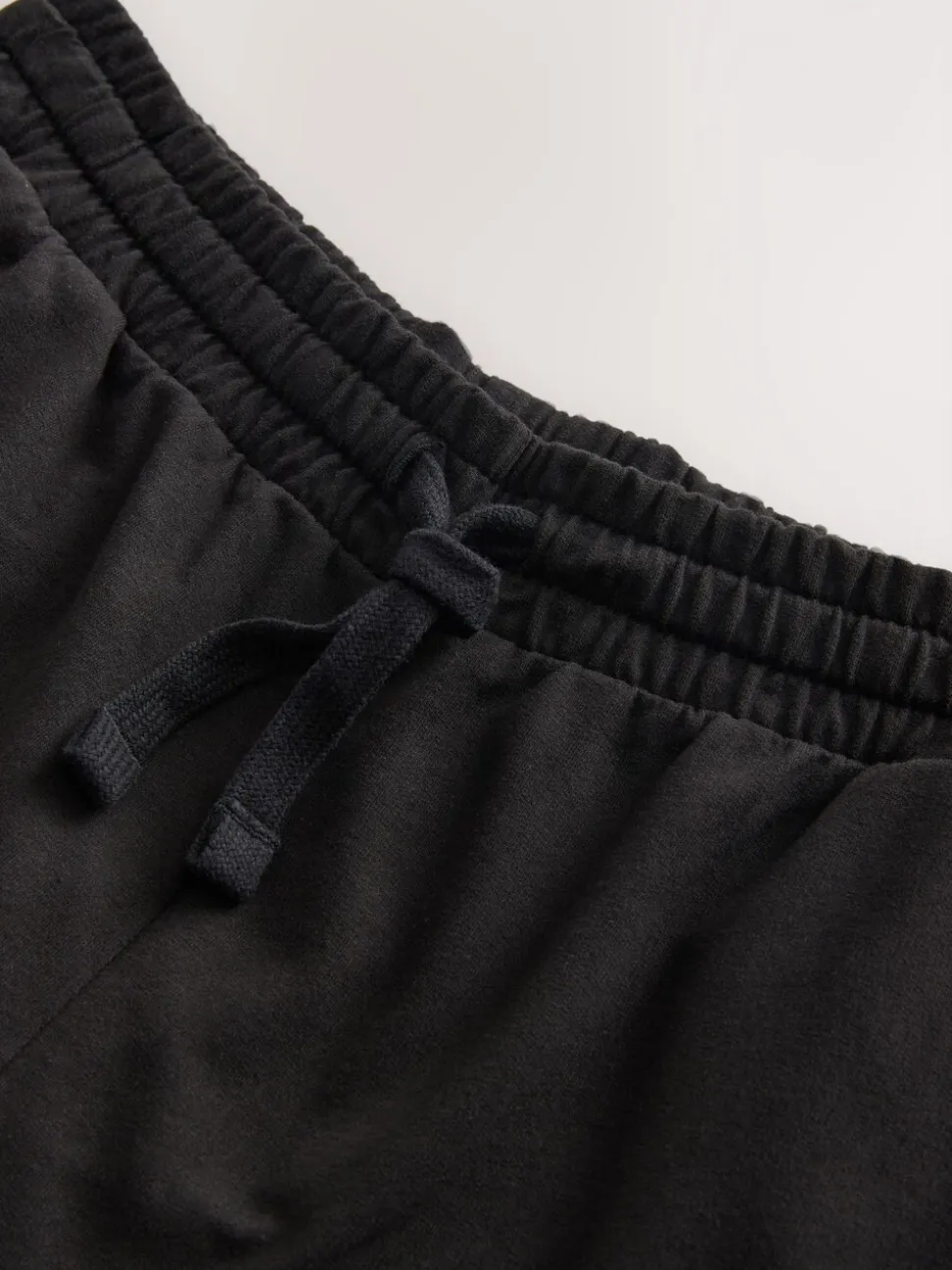 Black 100% Cotton Lightweight Shorts