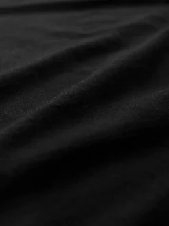 Black 100% Cotton Vests 4 Pack