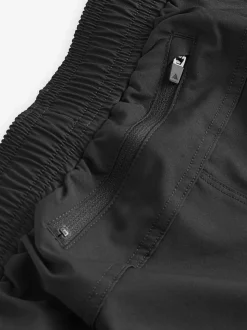Black 7 Inch Active Gym Sports Shorts