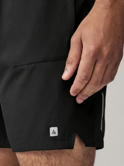 Black 7 Inch Active Gym Sports Shorts