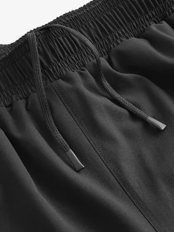Black 7 Inch Active Gym Sports Shorts
