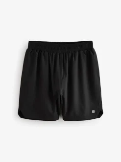 Black 9 Inch Active Gym Sports Shorts