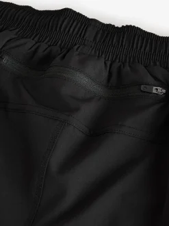 Black 9 Inch Active Gym Sports Shorts
