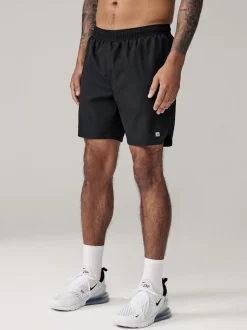 Black 9 Inch Active Gym Sports Shorts