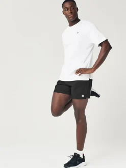 Black 5 Inch Active Gym Sports Shorts