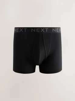 Black 5 Pack A-Front Cotton Rich Boxers