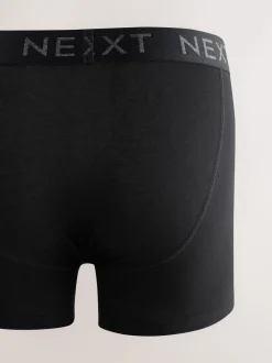 Black 5 Pack A-Front Cotton Rich Boxers