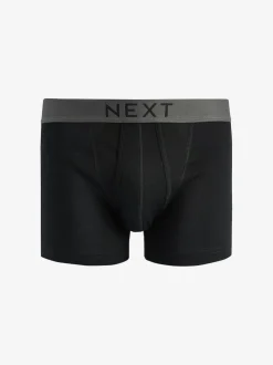 Black 4 pack A-Front Pure 100% Cotton Boxers