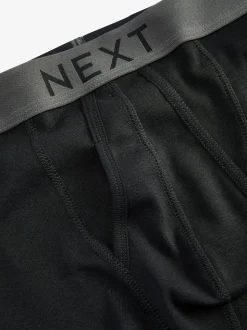 Black 4 pack A-Front Pure 100% Cotton Boxers