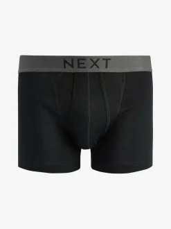 Black 10 pack A-Front Pure 100% Cotton Boxers