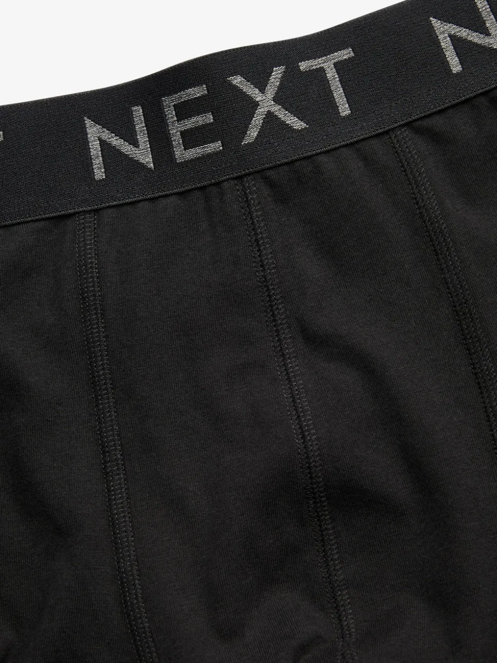 Black 10 pack Cotton Rich Blend Hipsters Boxers